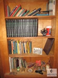 Shelf Contents Old Books - Children's & Educational and Various Decorations