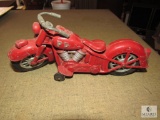 Vintage Motorcycle Metal Hubley Kiddie Toy