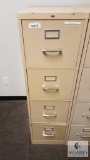 Tan 4 Drawer file cabinet