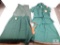 Lot Vintage Girl Scouts Uniforms 1 Shirt & Dress Outfit, 1 Skirt, & 1 Dress