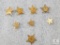 Lot 8 BSA Star Rank Pin Collection Includes 4 Sterling & Gold Filled