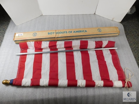 Vintage Official Boy Scouts of America United States FLag Kit in Original Box