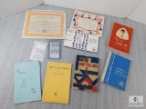 Lot Vintage Campfire Girls Handbooks, Books, Certificates, and Stamps