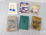 Lot of 6 Vintage Campfire Girls Books; Ethel Hollister's, Book of The Camp Fire Girls +