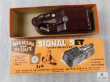 Official Boy Scout Signal Set Vintage in the Original box