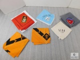 Lot 5 Vintage Boy Scout Neckerchiefs