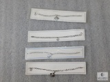 Lot of 4 New Silver Tone Boy Scout & Cub Scout Bracelets