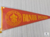 Vintage Honor Patrol Boy Scouts of America Pennant Banner