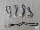 Lot of 5 Boy Scout Soar Bolo Ties w/ Black Ties