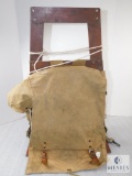 1940's Vintage Boy Scout Camping Pack w/ Wood Backpack Rack
