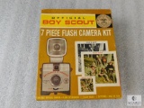 Vintage Official Boy Scout 7 Piece Flash Camera Kit in Original box!