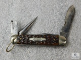 Rare Vintage Schrade Pocket Knife Scouts Prepare