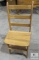 Wood Chair Converts to 3 Foot Step Ladder