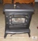Electric Fireplace Made to Resemble Old Cast Iron Stove