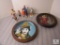 Lot 2 Collector Plates Clowns & 4 Porcelain Emmett Kelly Clown Figurines