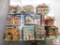 Set of 9 Porcelain Little Town Houses Christmas Old Village Set