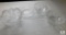 Lot of 4 Clear Crystal Cut Bowls 1 Footed