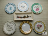 Lot 6 Collector Plates includes White House China & Grassland Road China Tray