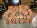 Broyhill Loveseat Sofa Couch Red & Gold Nice Condition!
