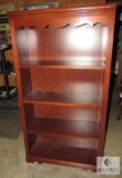 Bookshelf Display Cabinet with 3 Adjustable Shelves