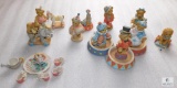 Lot of Cherished Teddies Collectible Figurines Circus Set up