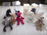 Lot of Collectible TY Beanie Babies Bears and Animals