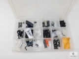 Misc gunsmith parts plastic tote with dividers included