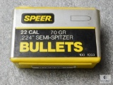 Speer 22 cal 70gr Semi Spitzer