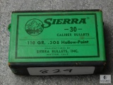 Sierra 30 cal 110gr Hollow Point