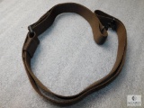 Rifle sling with sling swivels installed brown finish