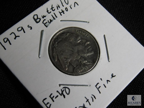 1929 S Buffalo Nickel Full Horn EF-40 Extra Fine