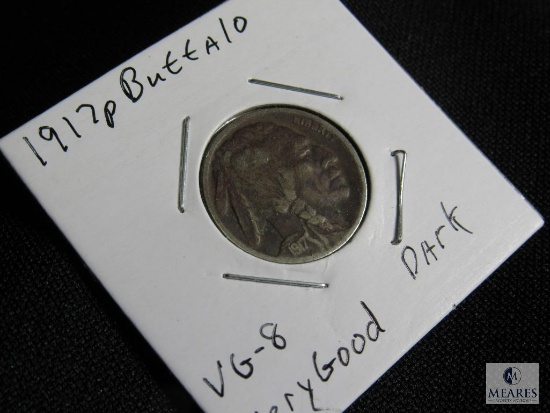 1917 P Buffalo Nickel VG-8 Very Good Dark Color