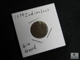 1874 Indian Head Cent G-4 Good