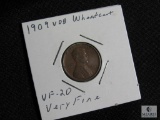 1909 VDB Wheat Cent VF-20 Very Fine