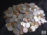 Lot 3 Pounds of Various Foreign Coins