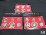 Lot 3 United States Proof Set 1973 1974 & 1975