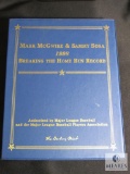 Danbury Mint Mark McGwire & Sammy Sosa 1998 Breaking Home Run Record Collector Cards & Facts