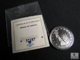 American Mint History of America Silver tone Collector Coin Token