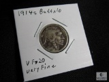 1914 S Buffalo Nickel VF-20 Very Fine Dark Colored