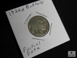 1926 D Buffalo Nickel Partial Date