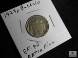 1929 P Buffalo Nickel Extra Fine EF-40 Light Toning