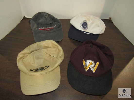 Lot 4 Men's Baseball Caps Hats includes Harley Davidson New York