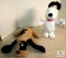 Lot of 2 Vintage Stuffed Animals Snoopy & Pound Puppy