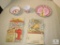 Lot of Barbie bowl, cup , TY beanie babies paper
