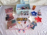 Lot of Patriotic Decorative Items