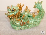 Ceramic Chinese Dragon Figurine