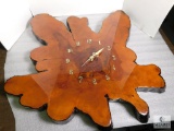 Vintage Natural Wood Slab slice Wall Clock