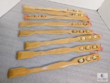 Lot of 8 wooden Back scratchers