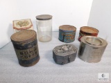 Lot of  7 Vintage Coffee Tin Cans & Canisters