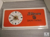 Vintage Biltmore Dairy Farms Plastic Wall Clock